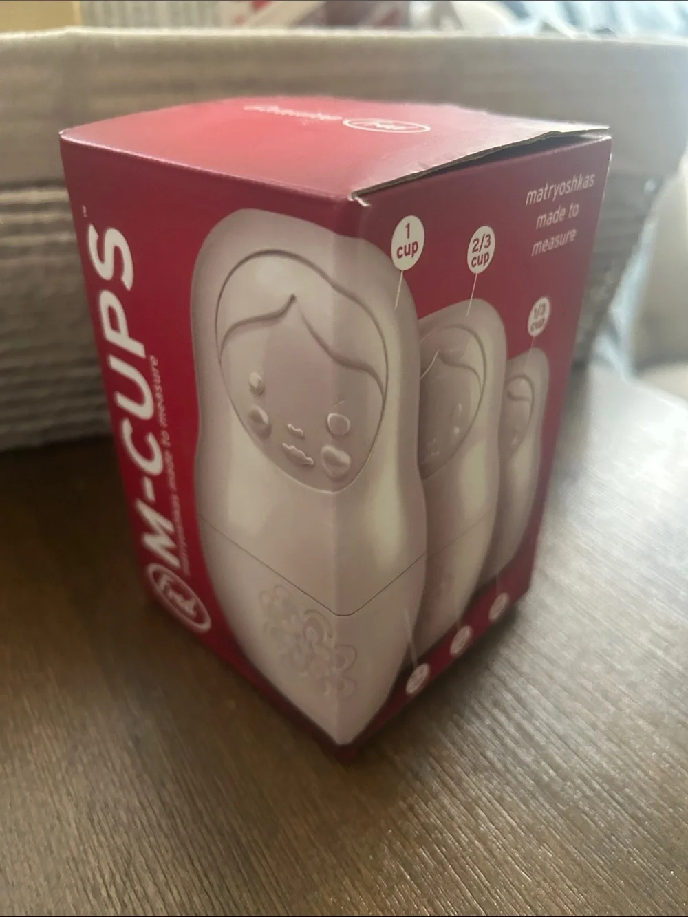 Fred Matryoshka Nesting Measuring Cups - White & Red